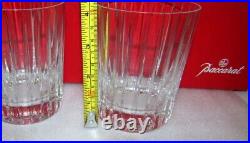 Baccarat Crystal France Harmonie Large Tumblers Set of 2 Cocktail Rocks Whiskey