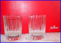 Baccarat Crystal France Harmonie Large Tumblers Set of 2 Cocktail Rocks Whiskey