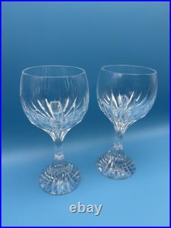 Baccarat Crystal France Massena Water Goblet Set. Pair Of (2)