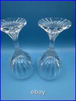 Baccarat Crystal France Massena Water Goblet Set. Pair Of (2)