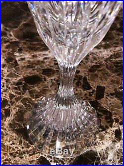 Baccarat Crystal Massena Wine / Water Glasses SET of FOUR 6.25 Tall