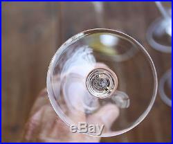 Baccarat Crystal clear Dom Perignon Set of 6 Water glasses Signed Mint