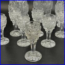 Baccarat Cut Glass Diamond et Feuilles Set 3 Decanters 10 Cordials c1850 Baccarat Cut Glass Diamond et Feuilles Set 3 Decanters 10 Cordials c1850