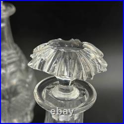 Baccarat Cut Glass Diamond et Feuilles Set 3 Decanters 10 Cordials c1850 Baccarat Cut Glass Diamond et Feuilles Set 3 Decanters 10 Cordials c1850