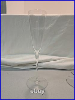 Baccarat DOM PERIGNON 9-1/4 Champagne Flutes Set 6 Baccarat DOM PERIGNON 9-1/4 Champagne Flutes Set 6