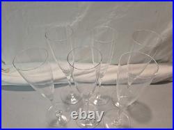 Baccarat DOM PERIGNON 9-1/4 Champagne Flutes Set 6 Baccarat DOM PERIGNON 9-1/4 Champagne Flutes Set 6