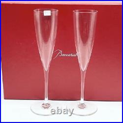 Baccarat Dom Perignon champagne flute pair with box