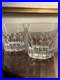 Baccarat Etna Crystal Double Old Fashioned Tumbler / Glass Set Of 2