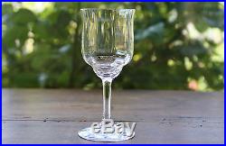 Baccarat French Crystal Capri Set of 6 White wine glasses Signed Mint