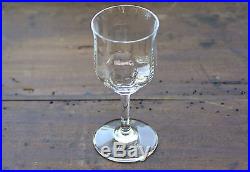 Baccarat French Crystal Capri Set of 6 White wine glasses Signed Mint