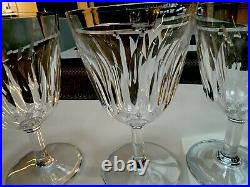 Baccarat French Cut Crystal Cote D'Azur 6 Water Goblets SET OF THREE