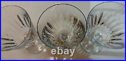 Baccarat French Cut Crystal Cote D'Azur 6 Water Goblets SET OF THREE