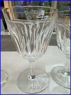 Baccarat French Cut Crystal Cote D'Azur 6 Water Goblets SET OF THREE