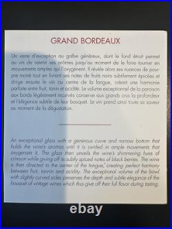 Baccarat Grand Bordeaux Glasses, Set of 2, New in Original Box