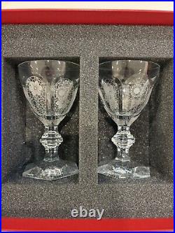 Baccarat Harcourt Etched Wine Glass Set By Marcel Wanders