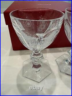 Baccarat Harcourt Etched Wine Glass Set By Marcel Wanders