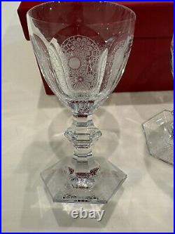 Baccarat Harcourt Etched Wine Glass Set By Marcel Wanders