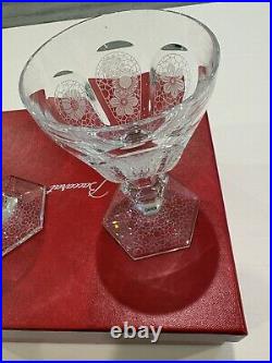 Baccarat Harcourt Etched Wine Glass Set By Marcel Wanders