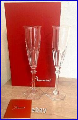 Baccarat Harcourt Eve Set Of 2 Champagne Flutes Brand Nib Save
