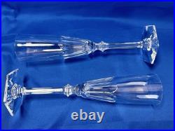 Baccarat Harcourt Eve Set of 2 Champagne Flutes Crystal France
