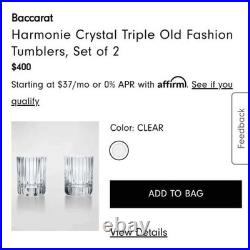 Baccarat Harmonie Crystal glassware set
