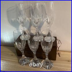 Baccarat Massena 8.5Champagne Flutes Impress Guests SET of SIX Made In France Baccarat Massena 8.5Champagne Flutes Impress Guests SET of SIX Made In France