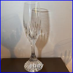 Baccarat Massena 8.5Champagne Flutes Impress Guests SET of SIX Made In France