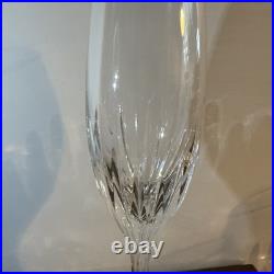 Baccarat Massena 8.5Champagne Flutes Impress Guests SET of SIX Made In France