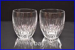 Baccarat Massena Tumbler Cocktail Rocks Whiskey Crystal Glass Pair Set Of 2