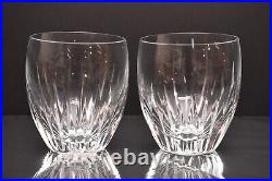 Baccarat Massena Tumbler Cocktail Rocks Whiskey Crystal Glass Pair Set Of 2