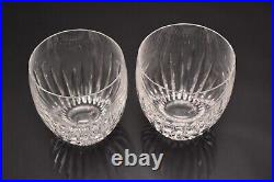 Baccarat Massena Tumbler Cocktail Rocks Whiskey Crystal Glass Pair Set Of 2