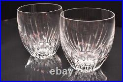 Baccarat Massena Tumbler Cocktail Rocks Whiskey Crystal Glass Pair Set Of 2