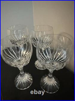 Baccarat Massena White Wine Glass France Clear Crystal Set of 4