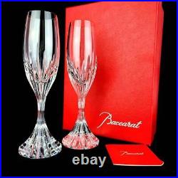Baccarat Massena champagne glasses 2 pairs with box