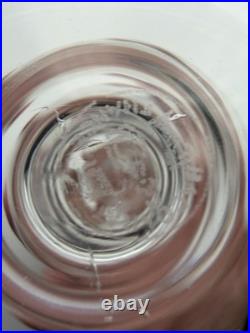 Baccarat Montaigne Optic Crystal Stemware Set 5 Pc France Signed Goblets Glass