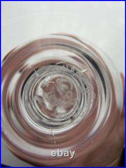 Baccarat Montaigne Optic Crystal Stemware Set 5 Pc France Signed Goblets Glass