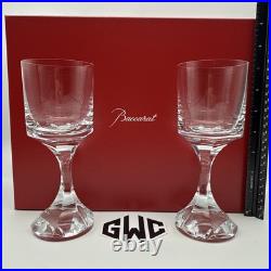Baccarat Narcisse Large Wine Glass Clear Crystal Set Of 2 New In Box 2812668 Baccarat Narcisse Large Wine Glass Clear Crystal Set Of 2 New In Box 2812668