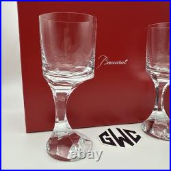Baccarat Narcisse Large Wine Glass Clear Crystal Set Of 2 New In Box 2812668 Baccarat Narcisse Large Wine Glass Clear Crystal Set Of 2 New In Box 2812668