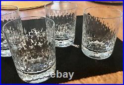 Baccarat Paris Set Of 5 Whiskey, On The Rocks, Low Ball 8 Oz Glassware, Mint