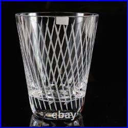 Baccarat Tumbler Set of 3 Crystal Clear Glassware Drinking Kitchen Authentic