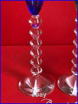 Baccarat Vega Champagne Glass Pair Set