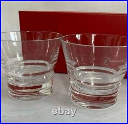 Baccarat Vega Crystal glass Rock glass Pair set with Box Baccarat Vega Crystal glass Rock glass Pair set with Box