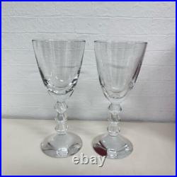 Baccarat Vega Fortissimo Crystal Wine Glass clear 2set With box