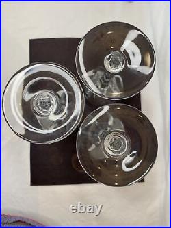 Baccarat Wine/ Water Glasses Genova Set of 3