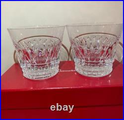 Baccarat Year Tumbler 2021 Crystal Rock Glass Tiara Set of 2 with Box