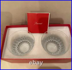 Baccarat Year Tumbler 2021 Crystal Rock Glass Tiara Set of 2 with Box