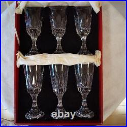Baccarat old champagne glass set of 6