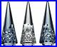 Beautiful Crystal Waterford Lismore Christmas Trees set 3 Topaz Ombre Mix NIB
