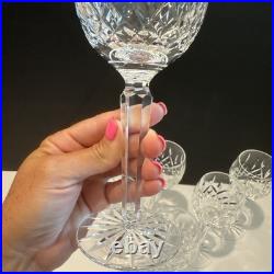 Beautiful Set Of 6 Waterford Lismore Crystal Hock Wine Goblets Glasses Beautiful Set Of 6 Waterford Lismore Crystal Hock Wine Goblets Glasses