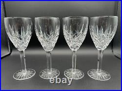 Beautiful Set of 4 WATERFORD CRYSTAL Araglin WineGlasses Crafted In Ireland MINT